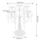 2Pcs 5-Arm Vintage Candle Holders Elegant Decors For Celebration Party Wedding